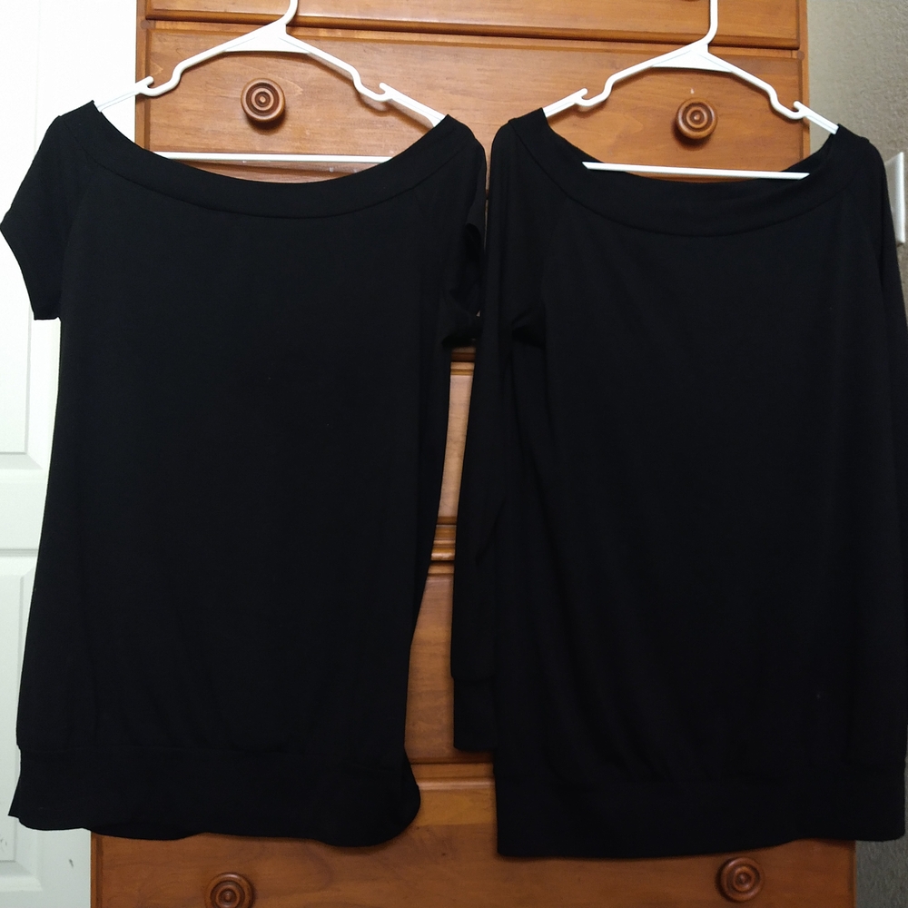 Alife Black Short Sleeve Blouse Tee